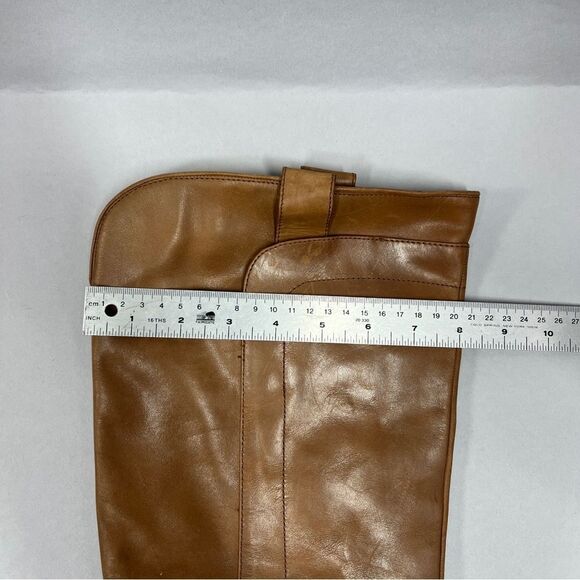 Brown Leather Knee-High Boots - Picture 13 of 15